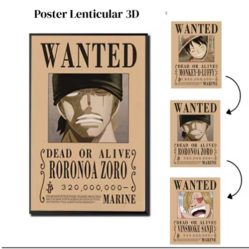 Poster Lenticular 3D one piece